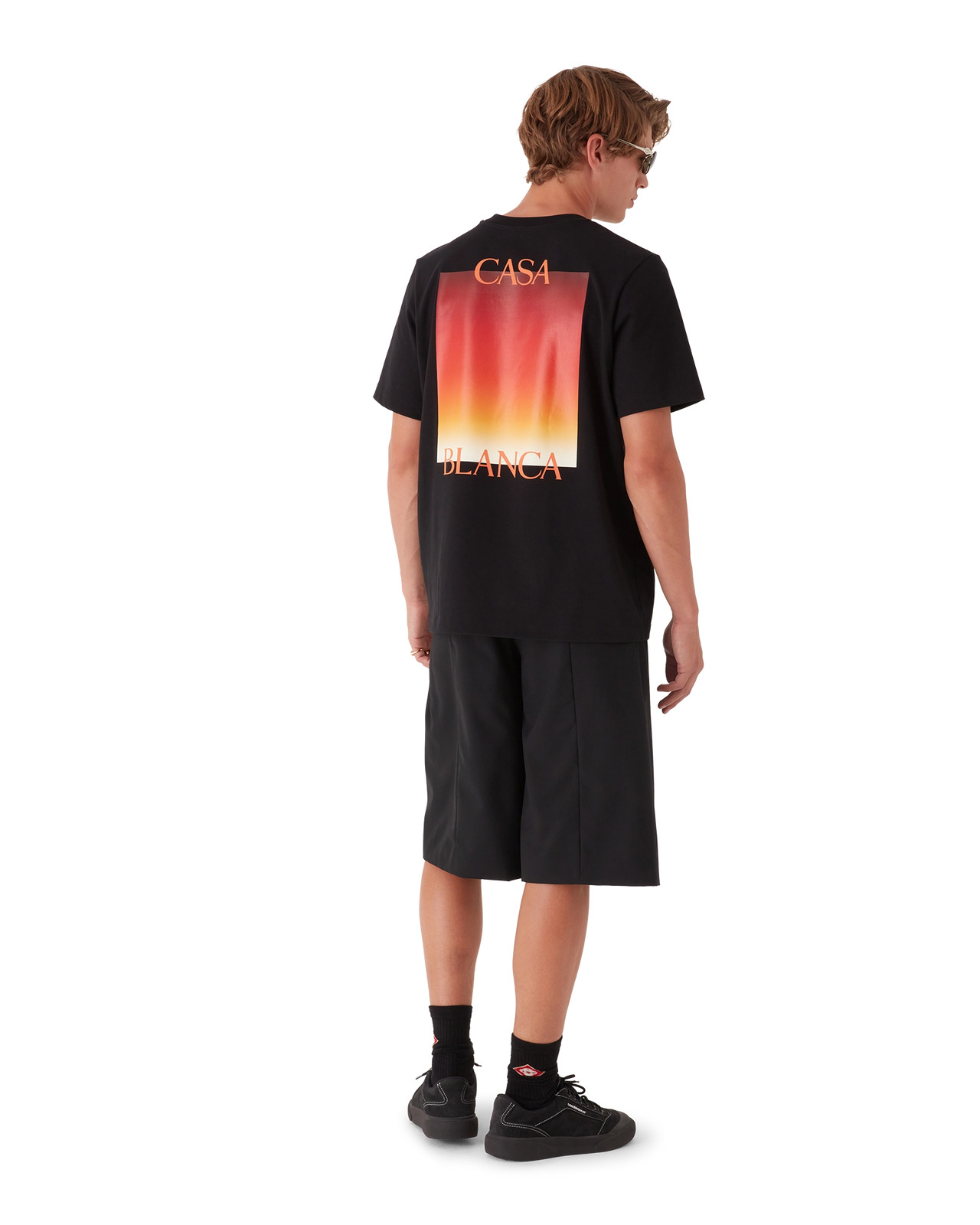 Gradient Square Short Sleeve T-Shirt | Casablanca Paris - 3