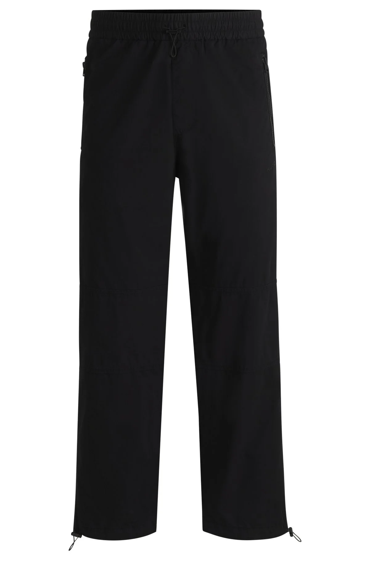 REGULAR-FIT TROUSERS IN PAPER-TOUCH COTTON - 1