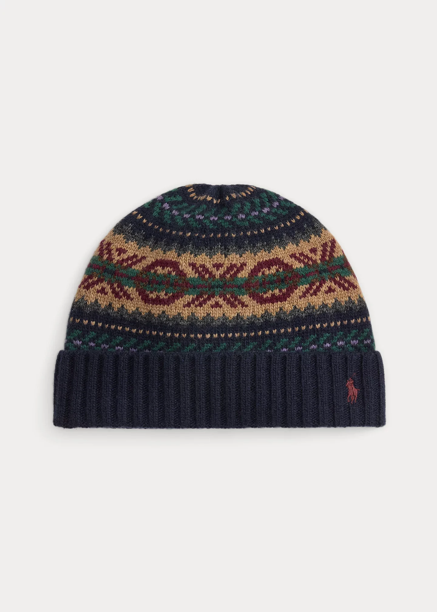 Fair Isle Wool-Blend Beanie - 1