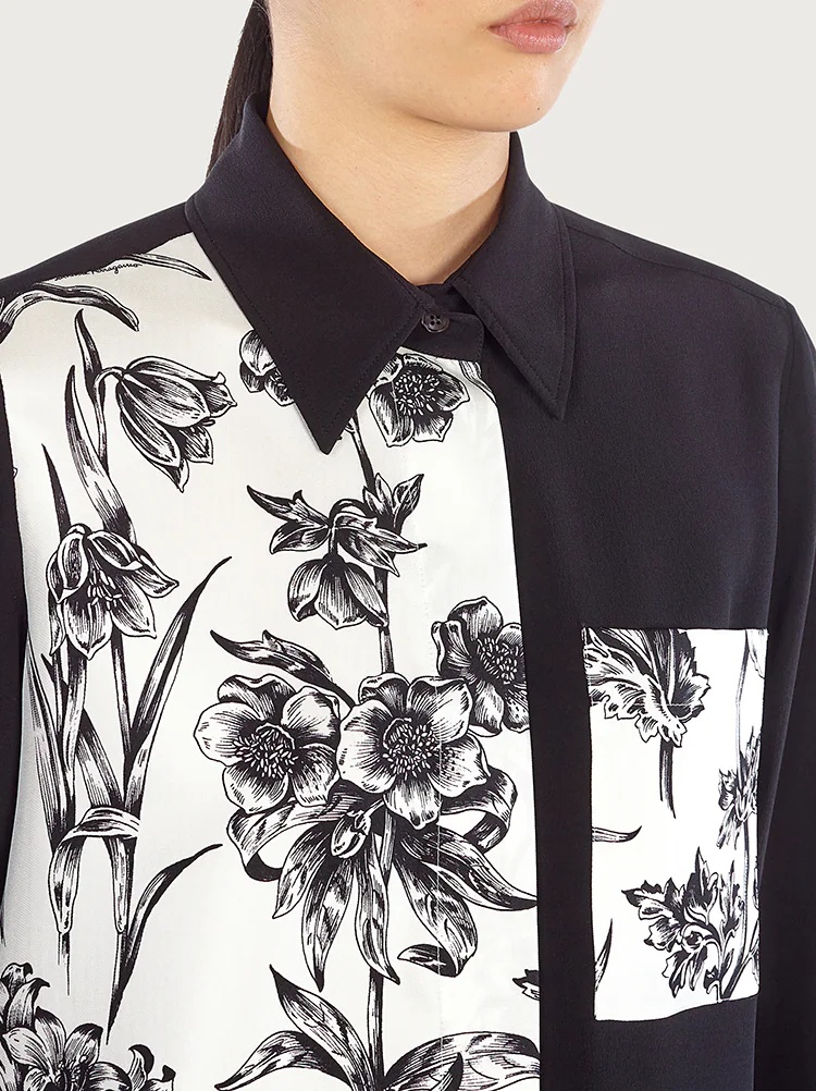 PRINTED SILK SHIRT - 6