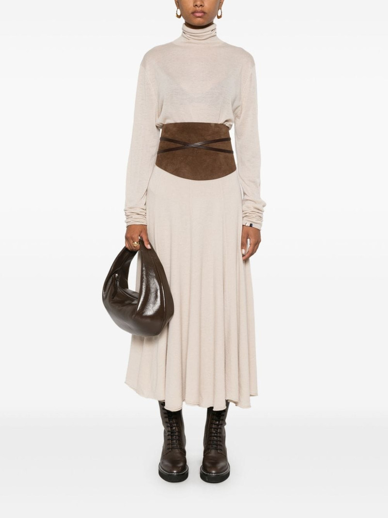 extreme cashmere Nº366 Spin midi skirt outlook