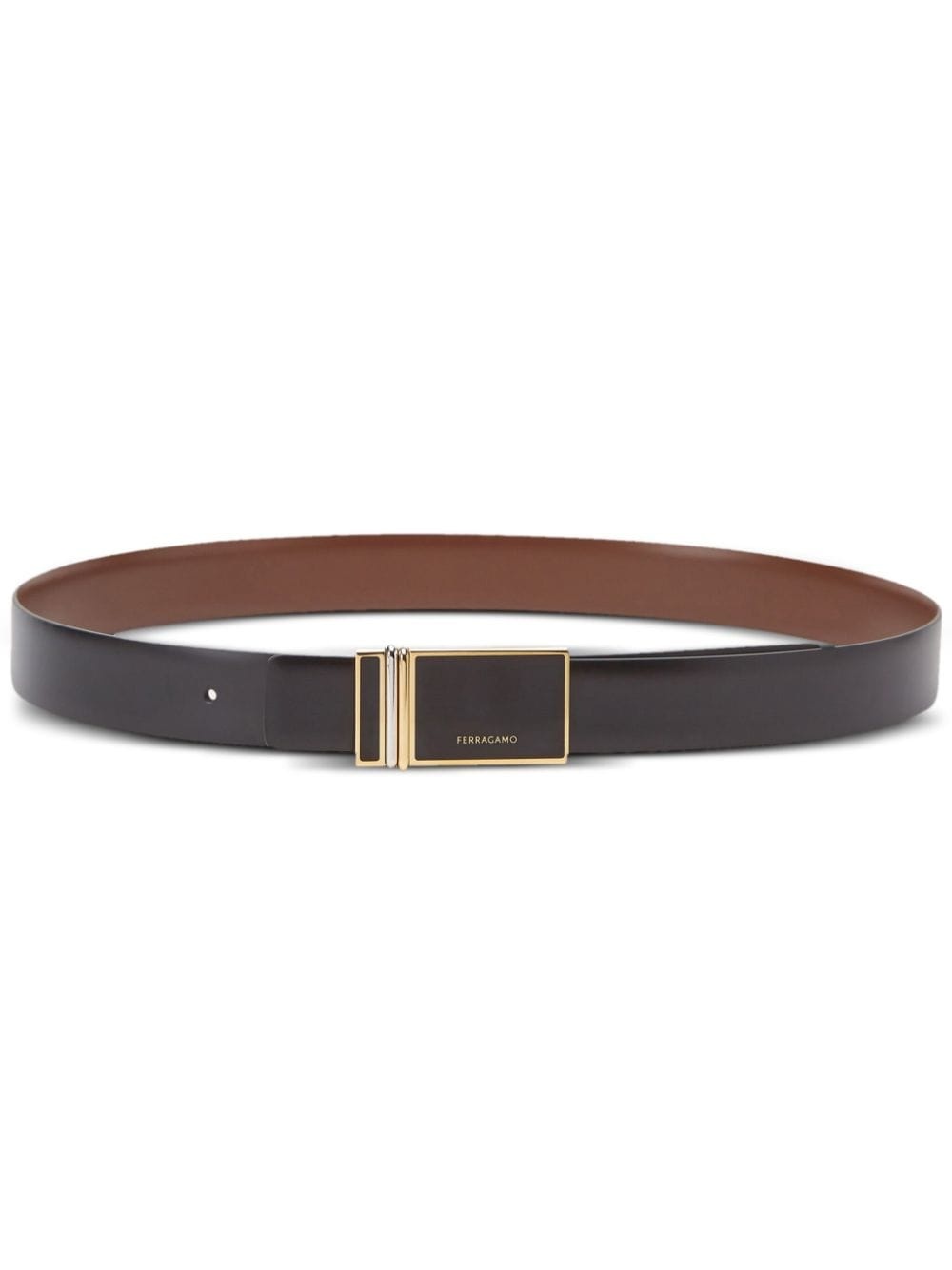 reversible leather belt - 1