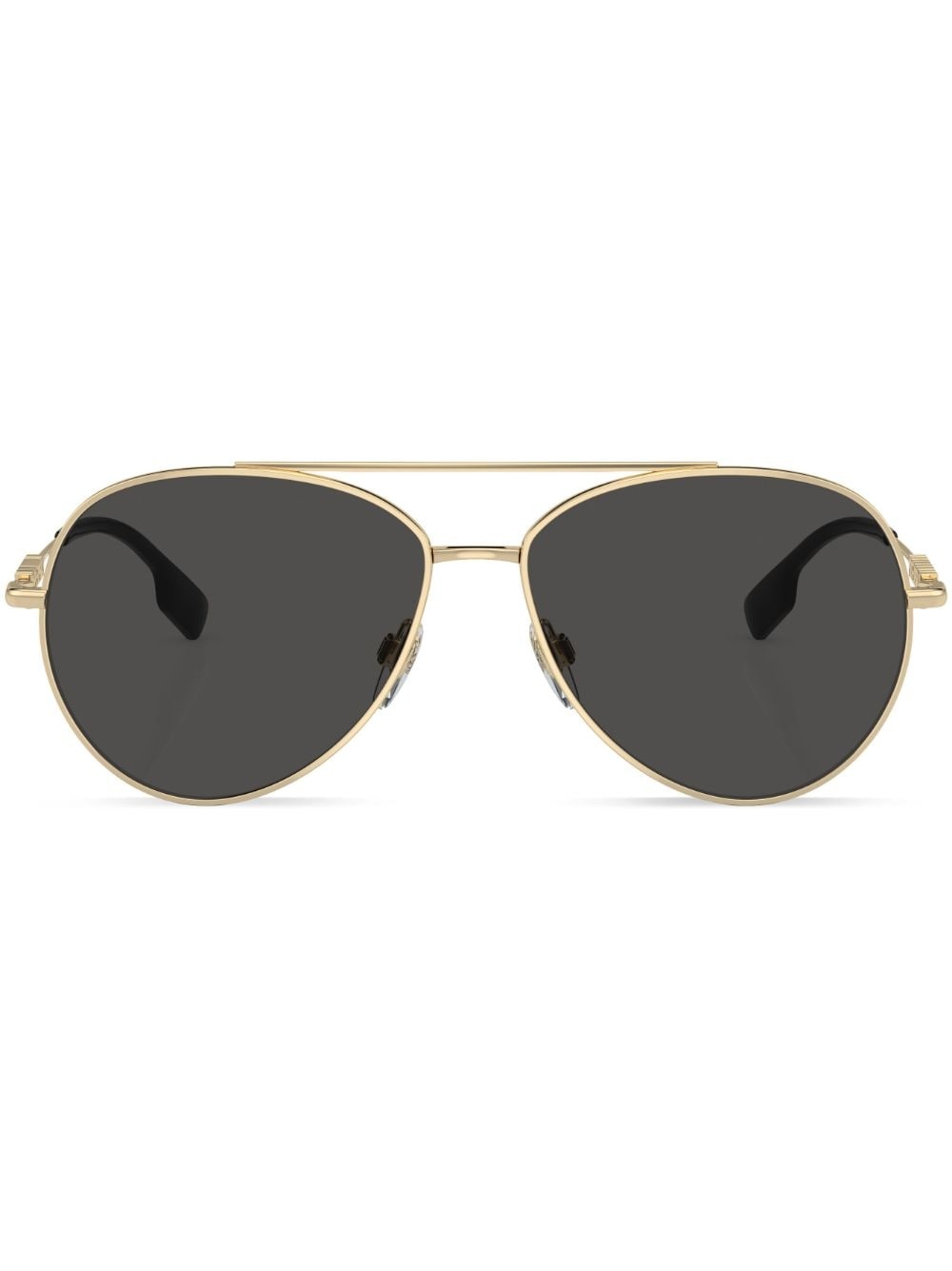logo-plaque pilot-frame sunglasses - 1