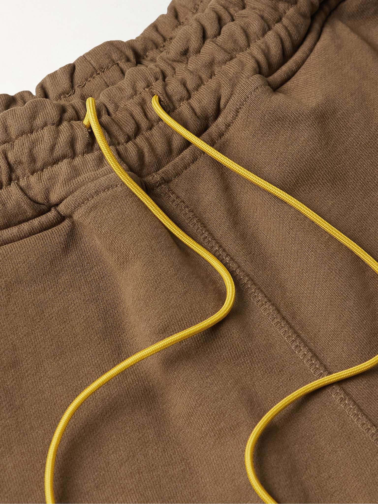 Tapered Logo-Embroidered Cotton-Jersey Sweatpants - 6