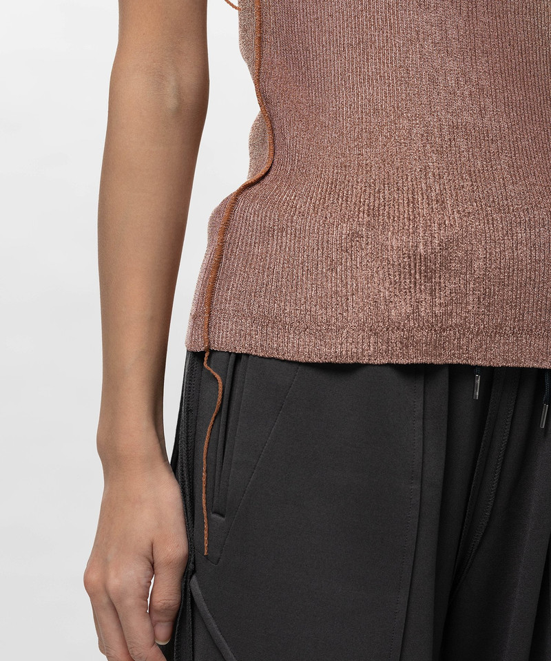 Inside-Out Glitter Knit Tank-top 11
