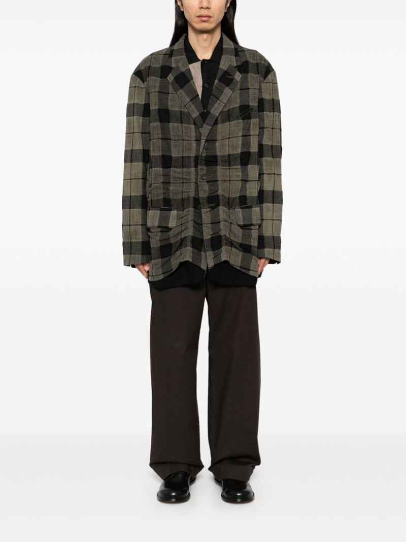 Ziggy Chen check pattern blazer outlook