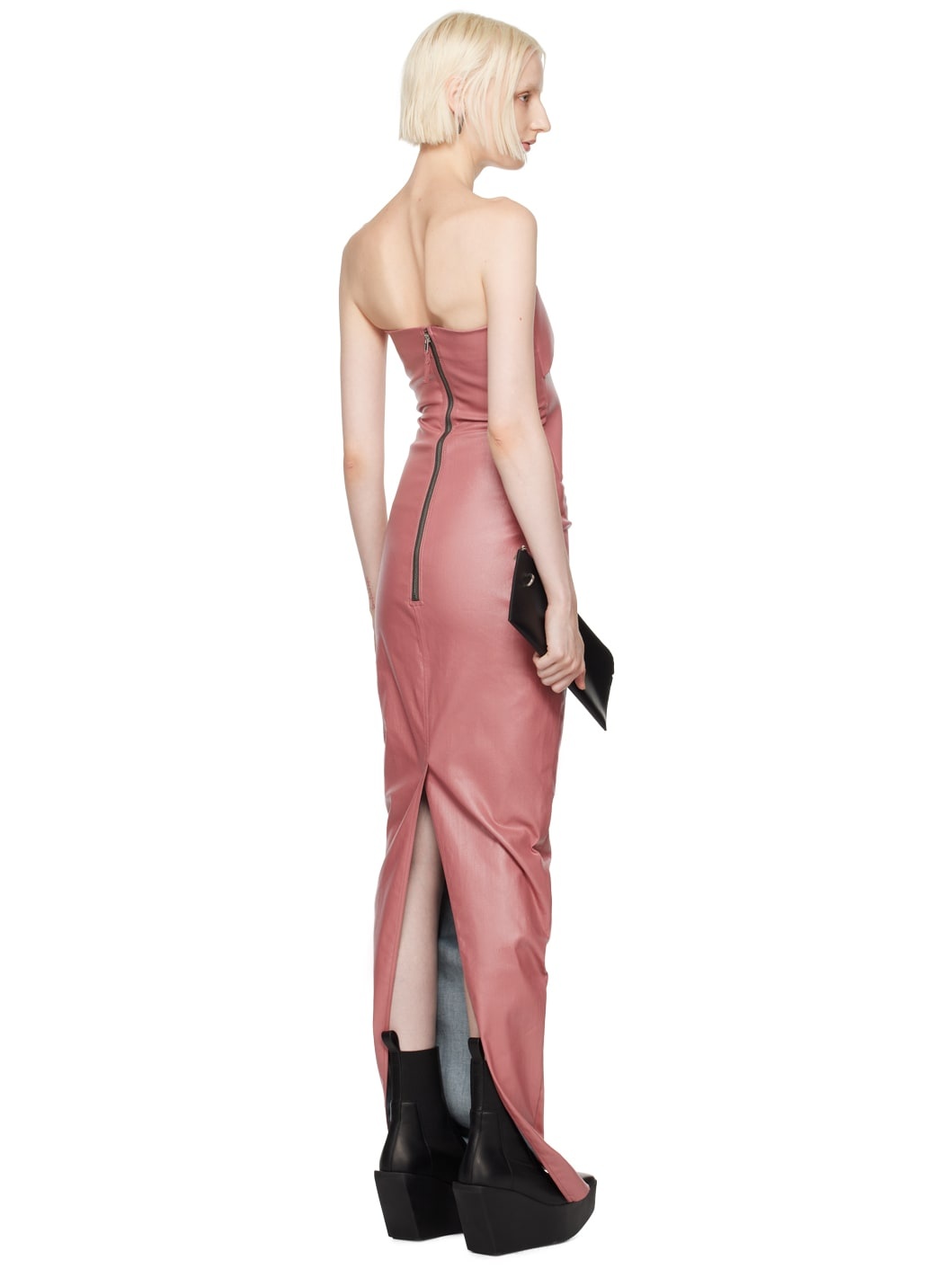 Pink Porterville Prong Denim Maxi Dress - 3