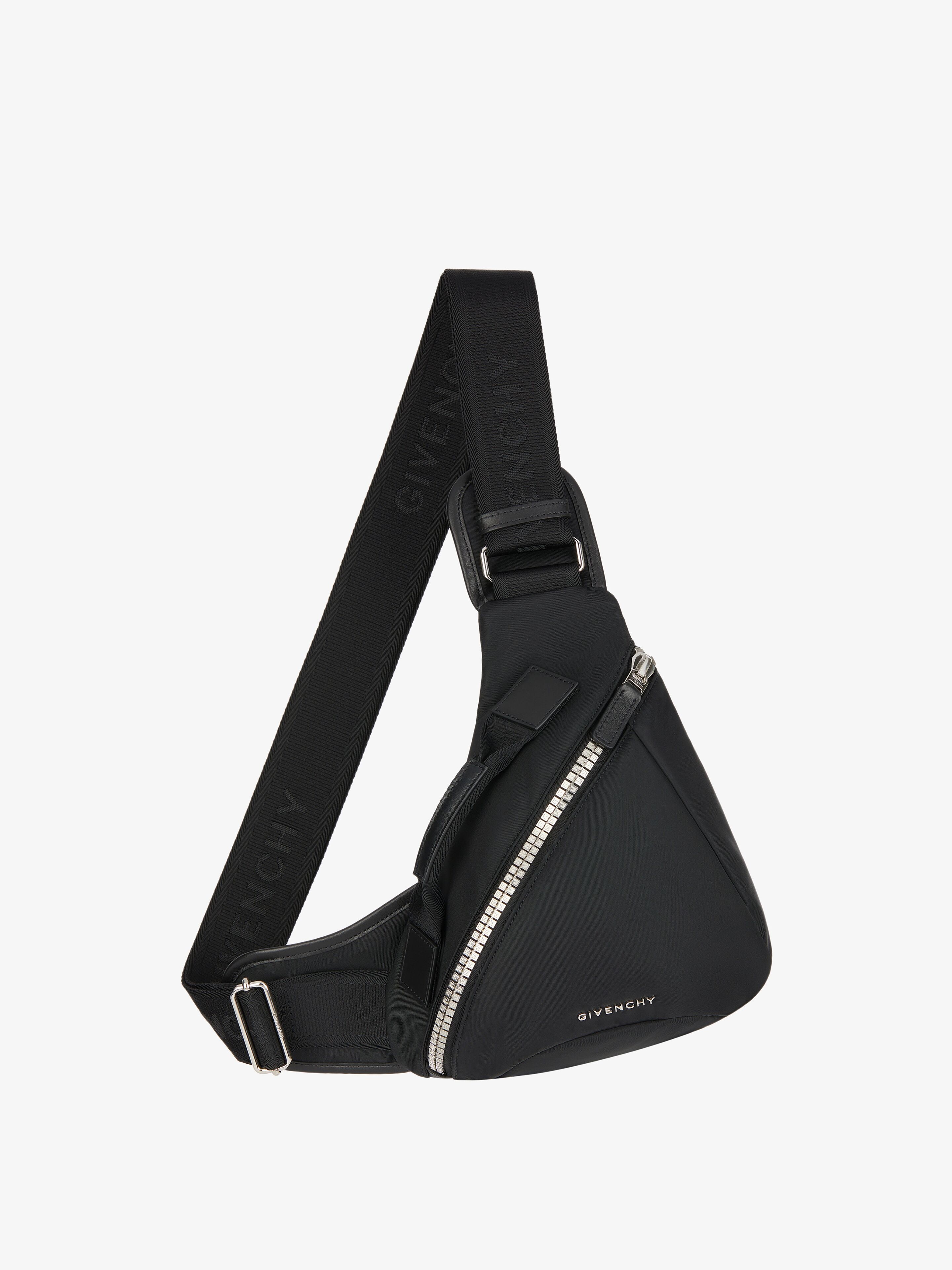 SMALL G-ZIP TRIANGLE BAG IN NYLON - 1