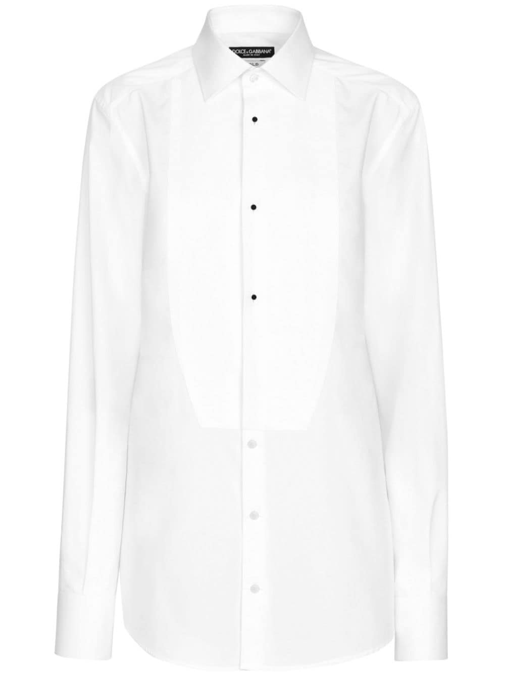 bib-front cotton shirt - 1