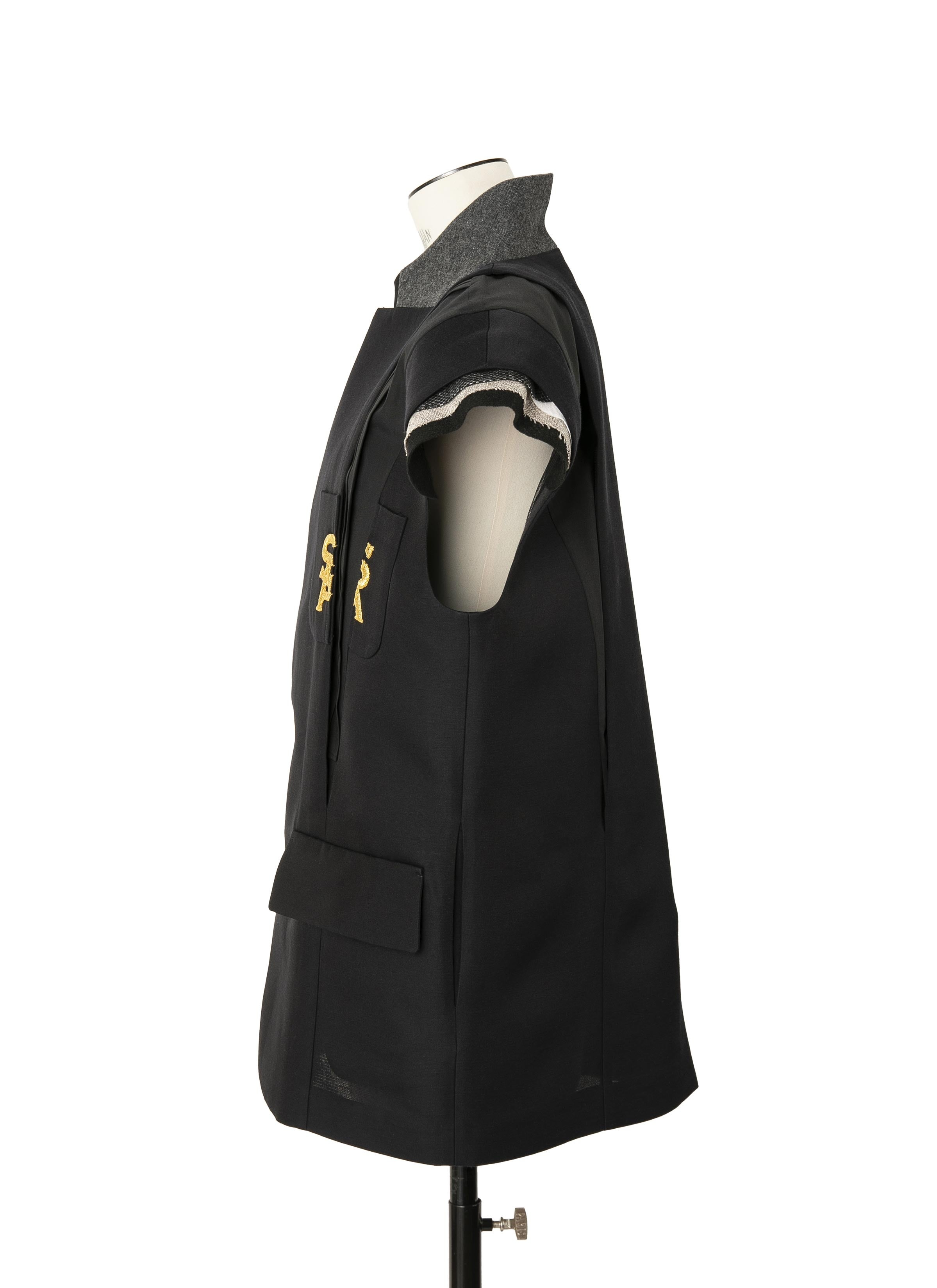 Emblem Double-Faced Silk Cotton Jacket - 3