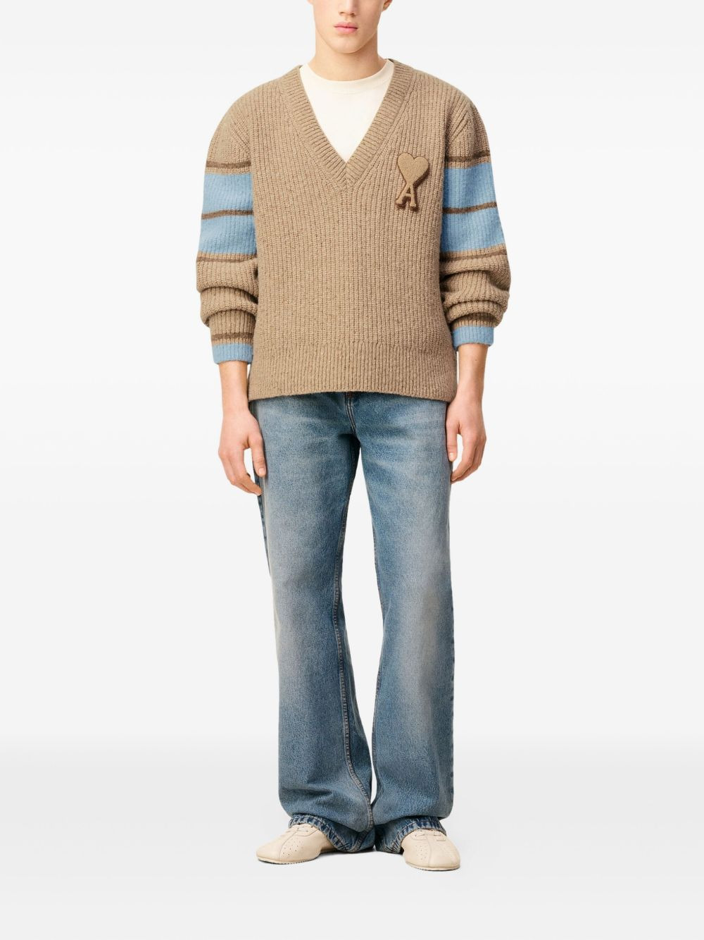 Ami de Coeur v-neck sweater - 7