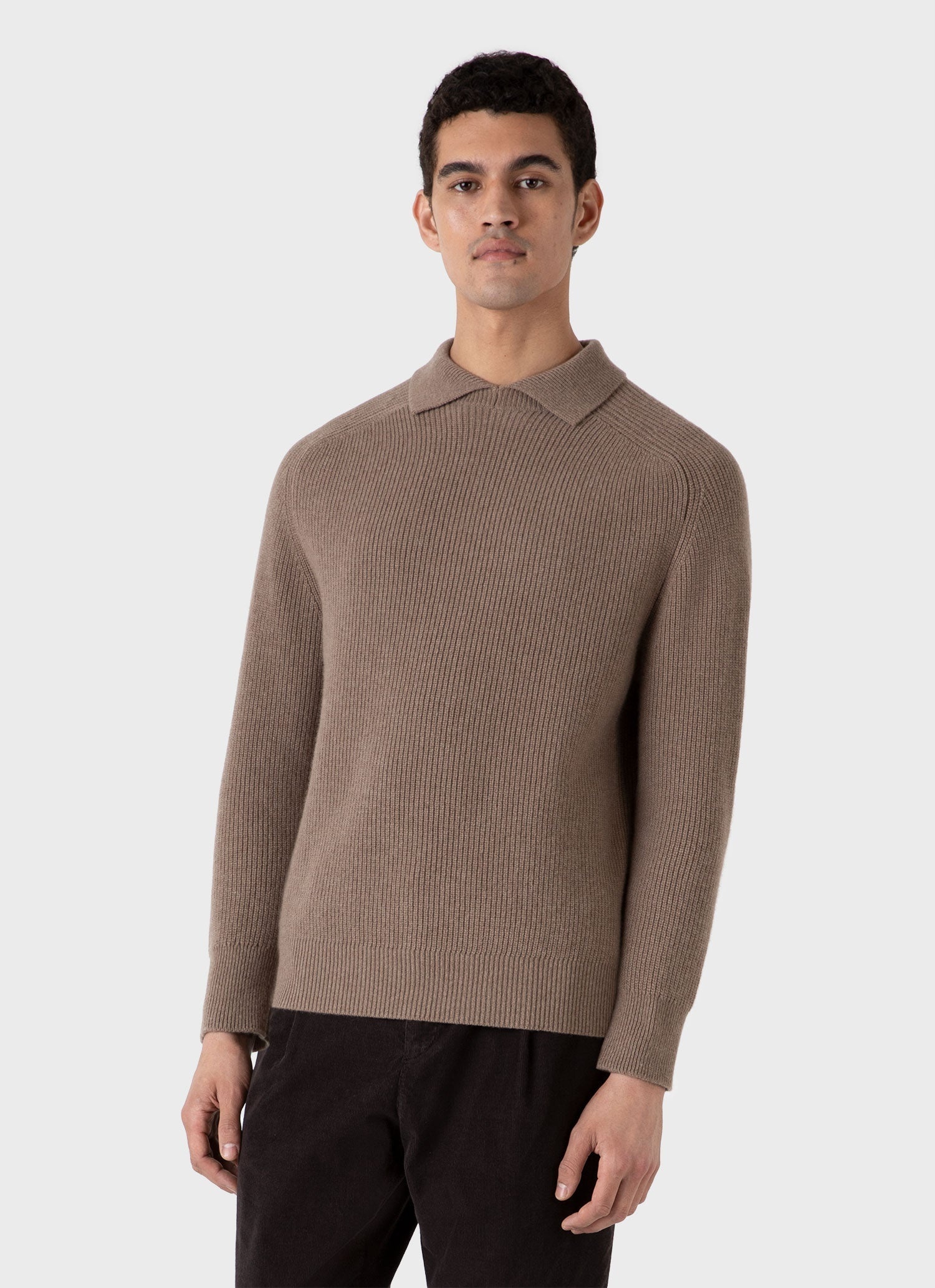 Ribber Polo Neck Jumper - 2