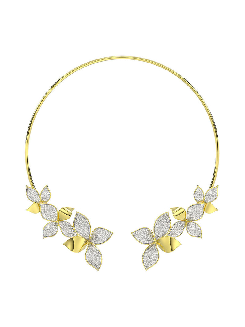 WILD FLOWER YELLOW GOLD NECKLACE 1