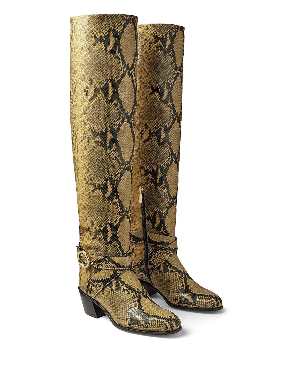 Beca 45mm snake-print boots - 2