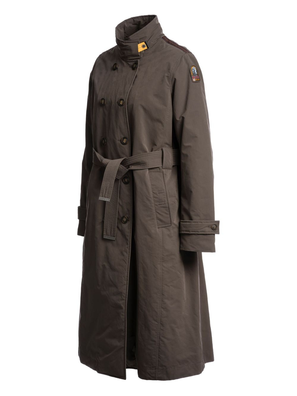 belted double-breasted trench coat - 3
