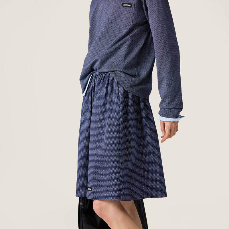 Jacquard jersey skirt 5