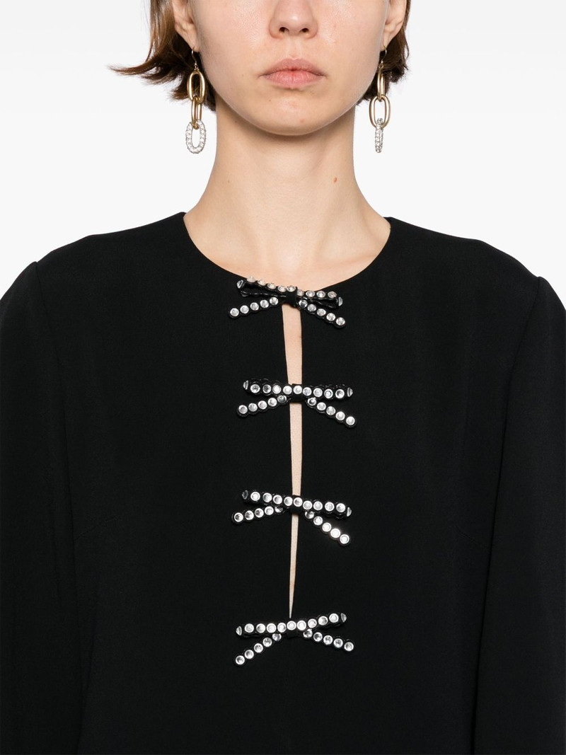 crystal-bow midi dress 5