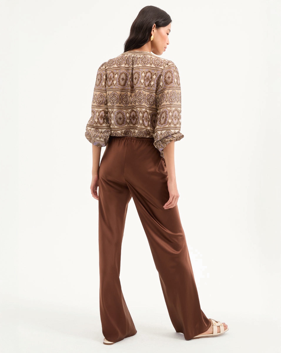 ASHLYNN SILK-LINEN BLOUSE - 6