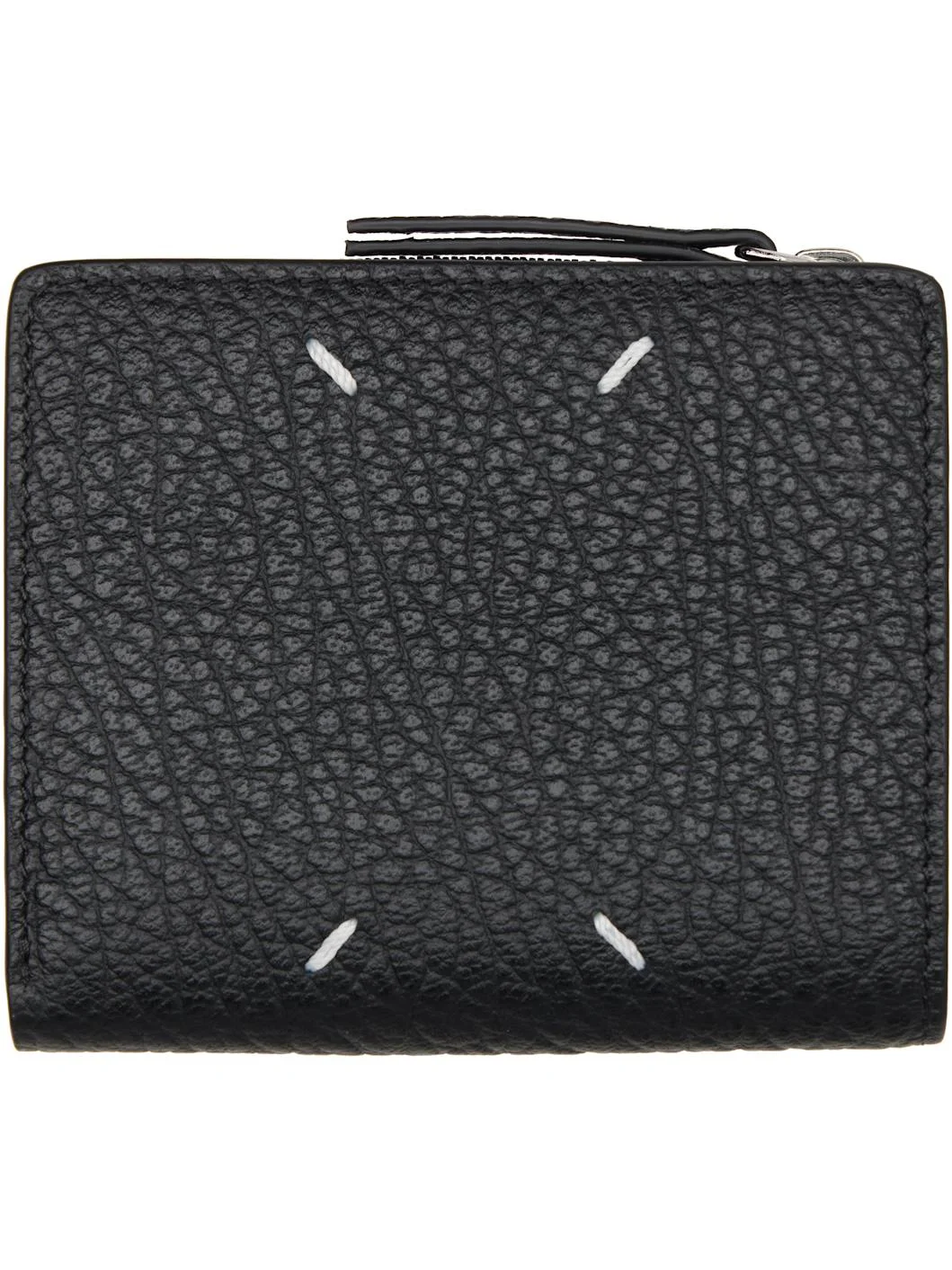 Black Four Stitches Wallet - 1