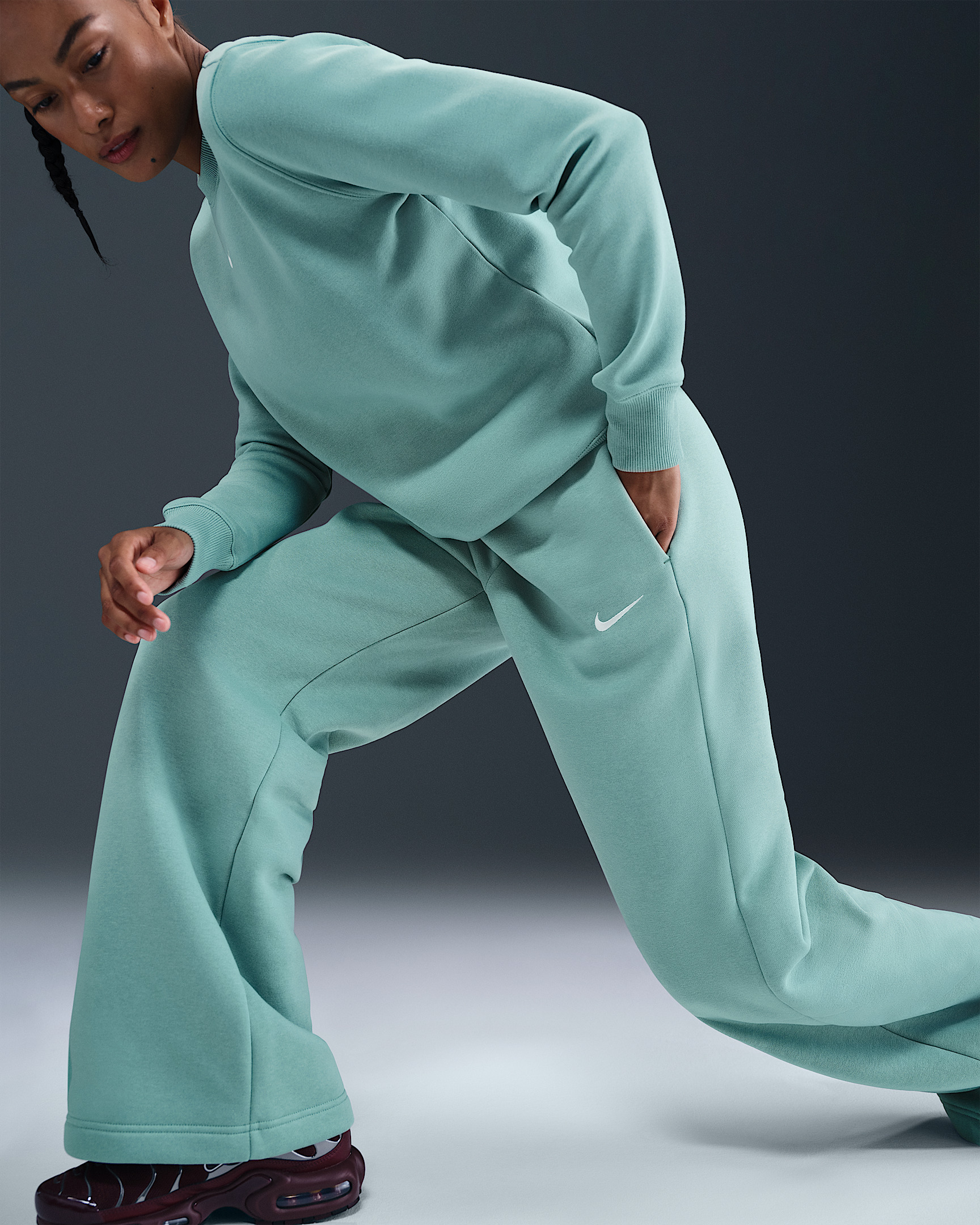 Nike Sportswear Phoenix Fleece Women's High-Waisted Wide-Leg Pants - 5