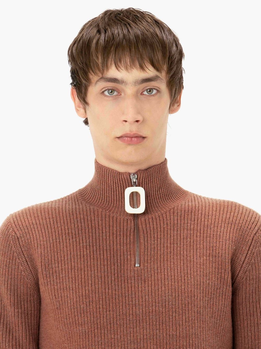 Puller half-zip ribbed jumper - 6