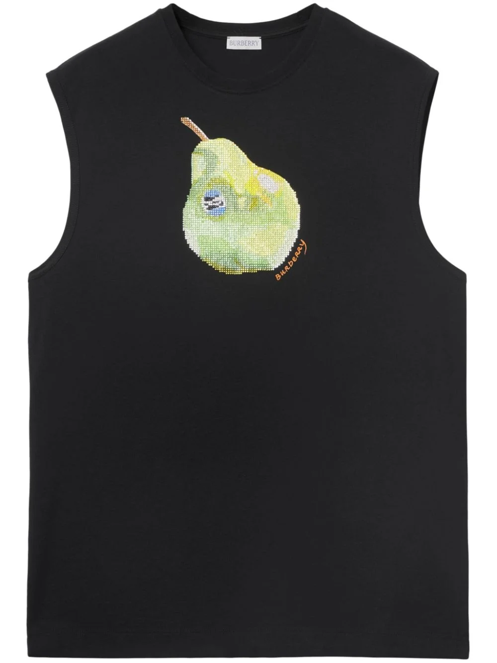 pear-print cotton tank top - 1