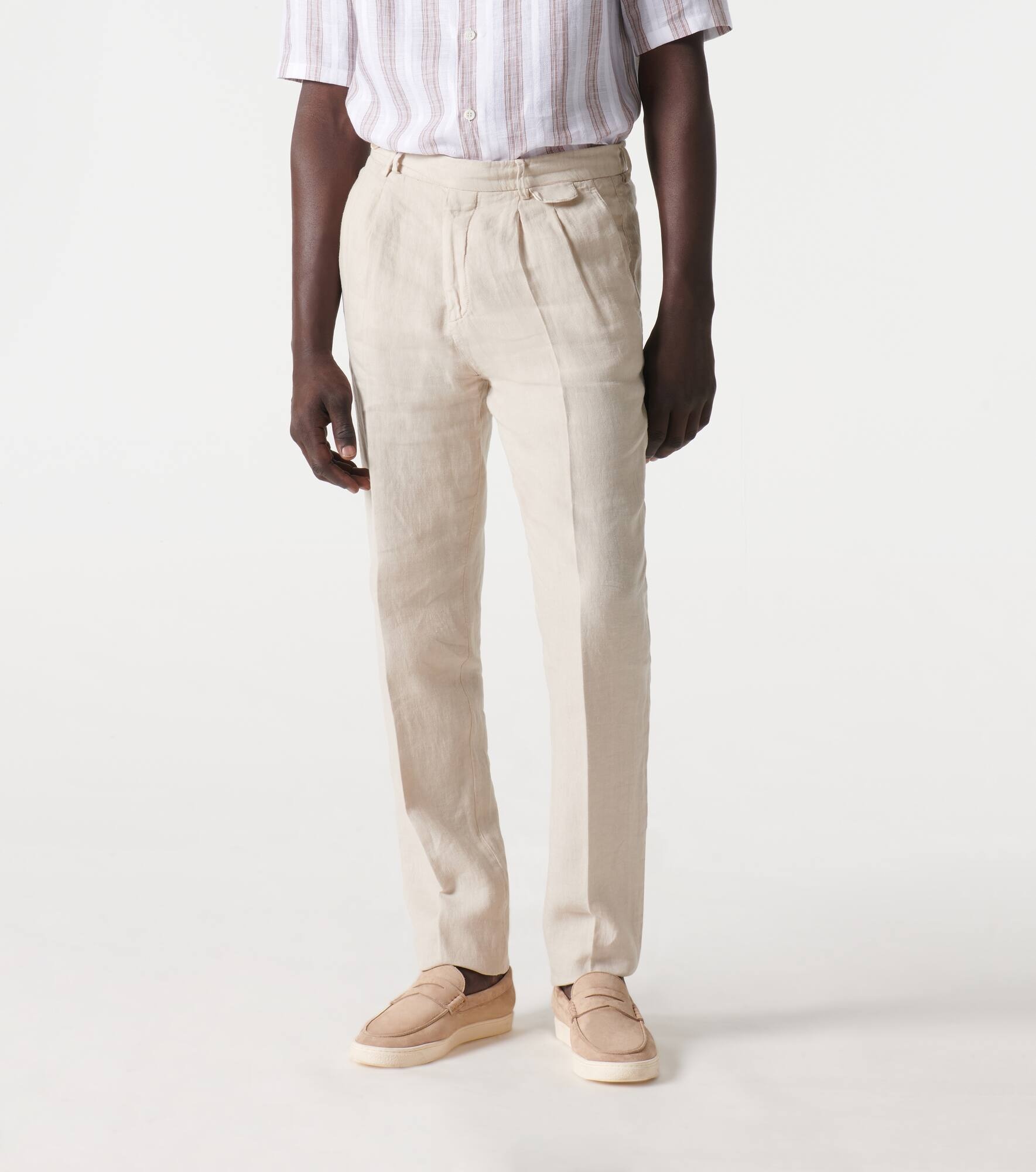 Linen slim pants - 3