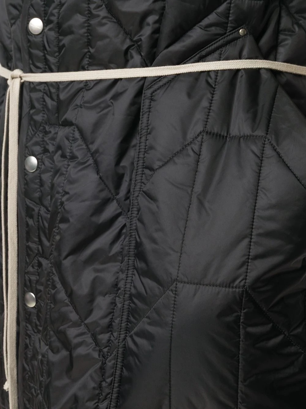 quilted longline gilet - 6