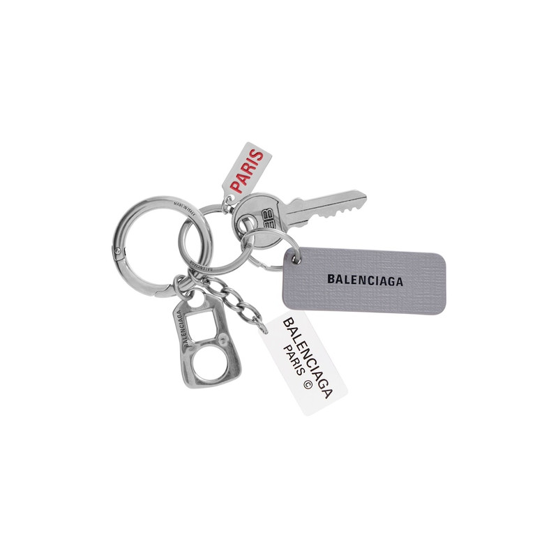 BALENCIAGA All Access Keychain in Silver outlook