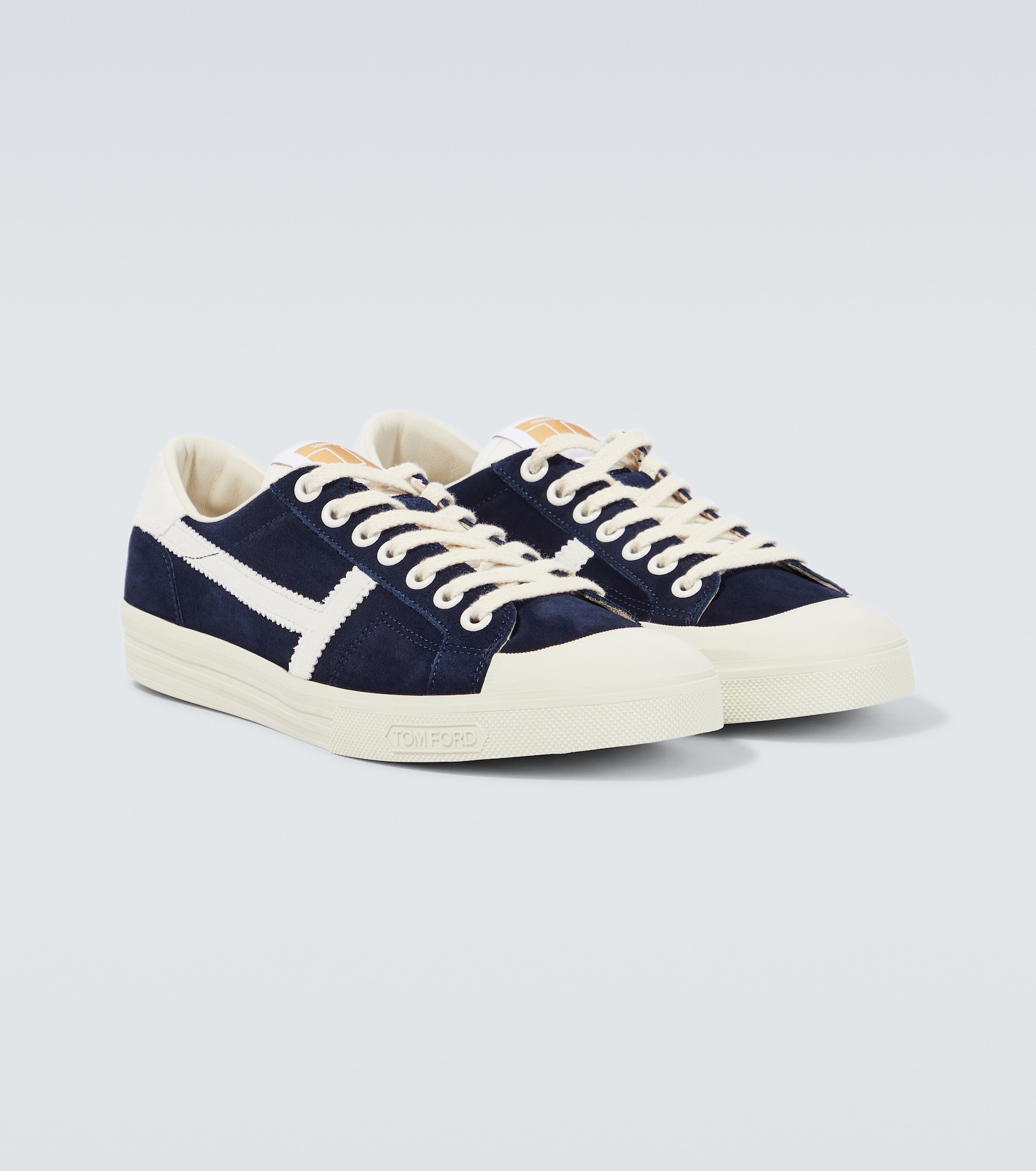 T suede low-top sneakers - 5