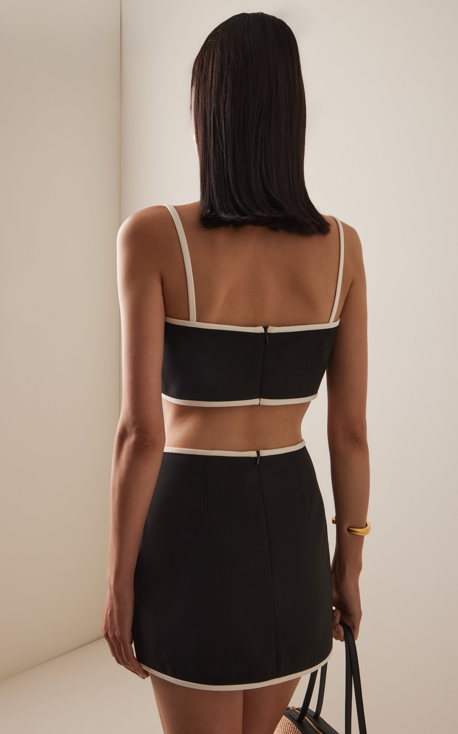 Simi Cropped Cotton Top black - 4