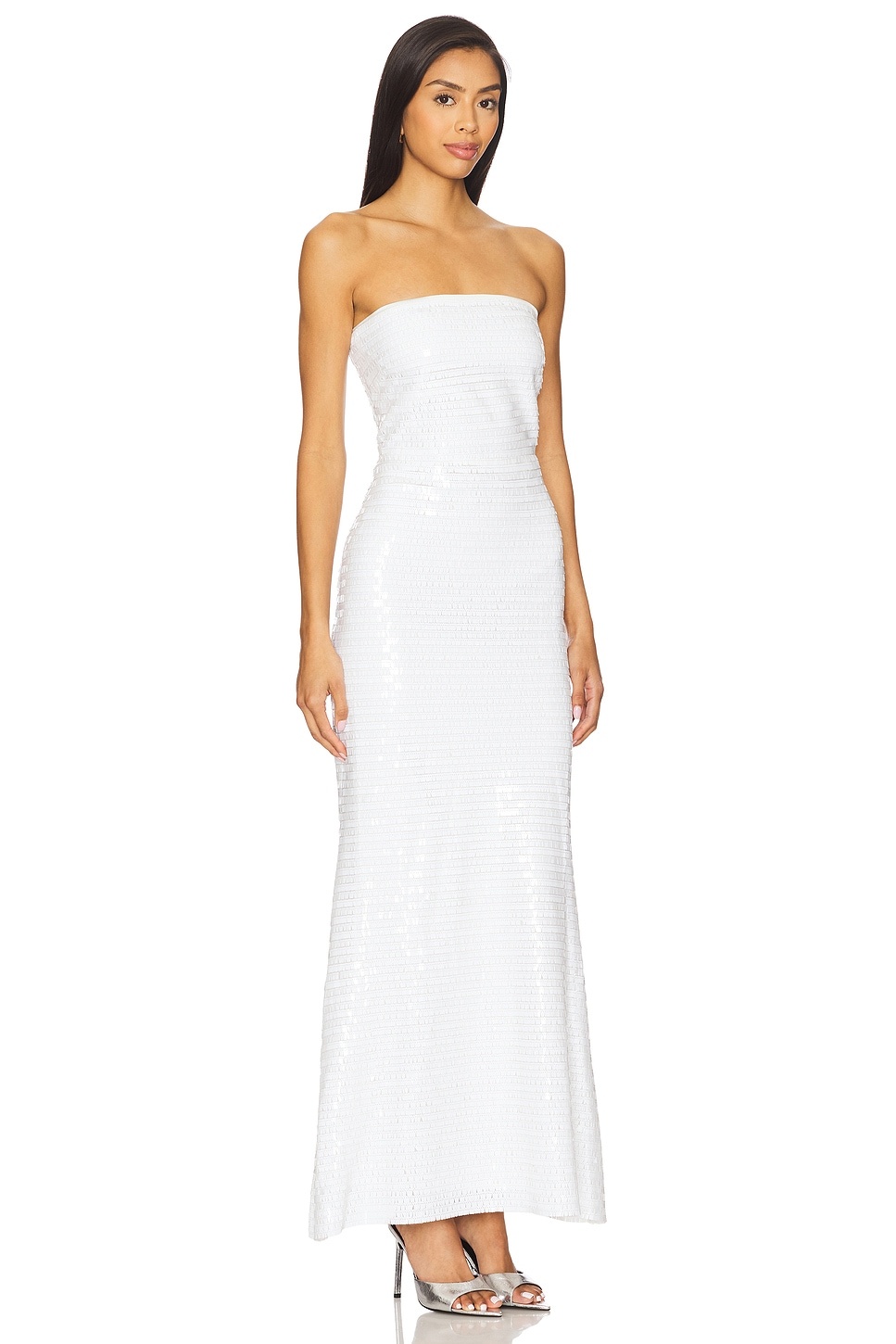 Sculpty Strapless Sequin Dress - 2