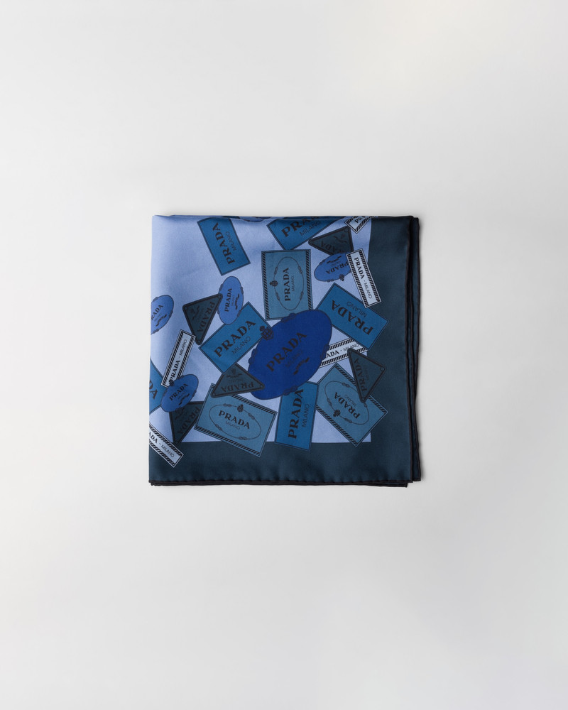 Printed twill scarf 1