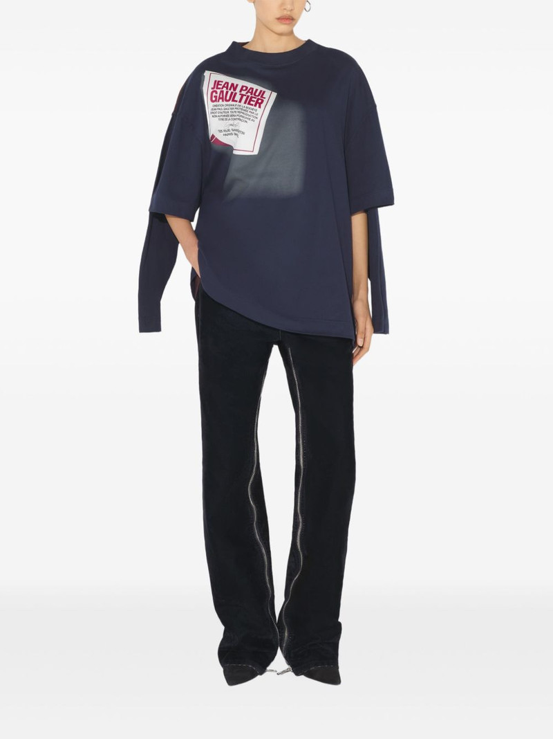 Jean Paul Gaultier layered-design T-shirt outlook