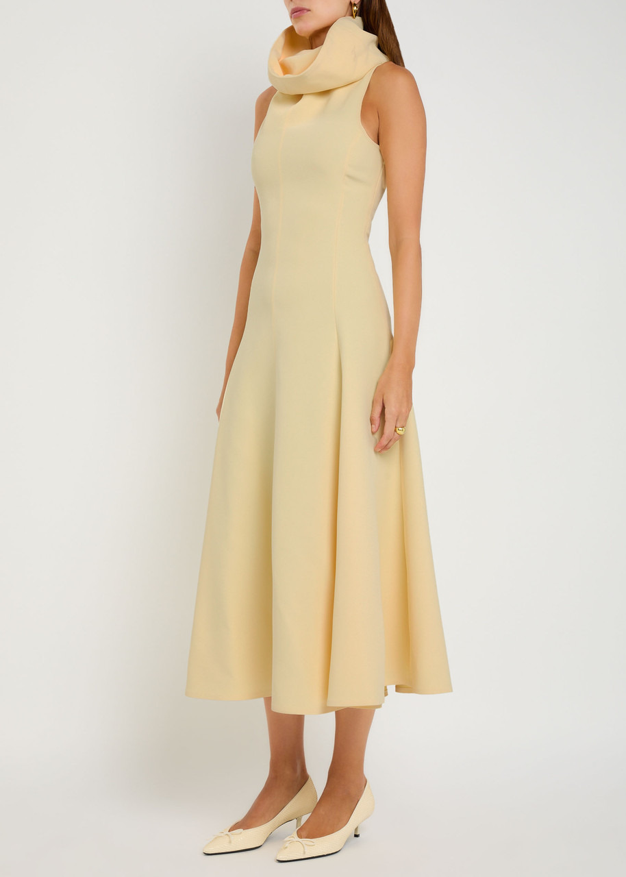Jacquemus La Robe Triangle Crepe Midi Dress - 2