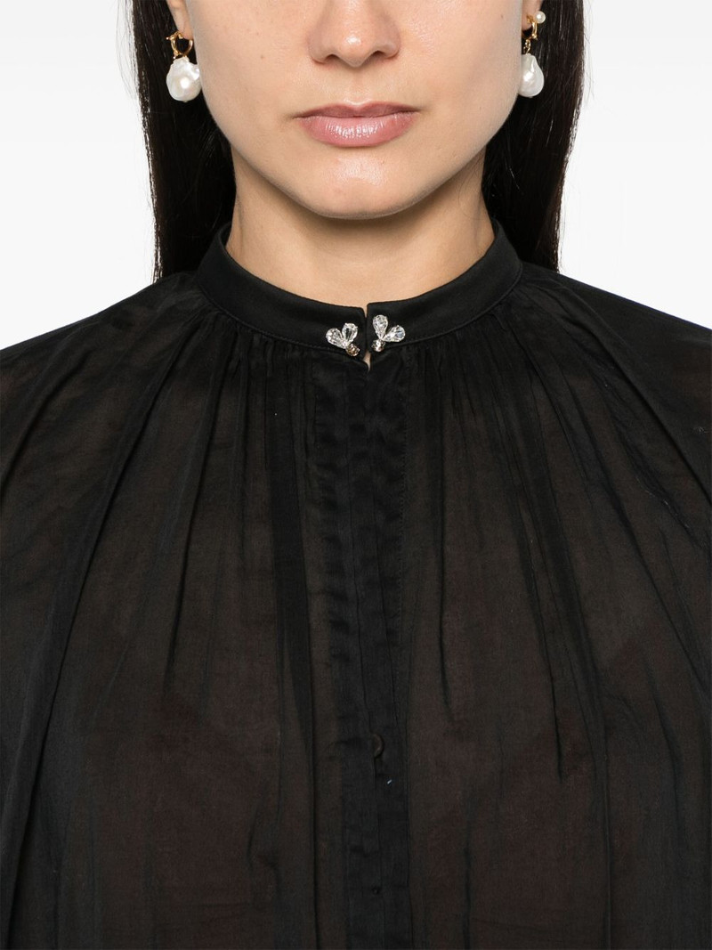 crystal-embellished voile shirt 5