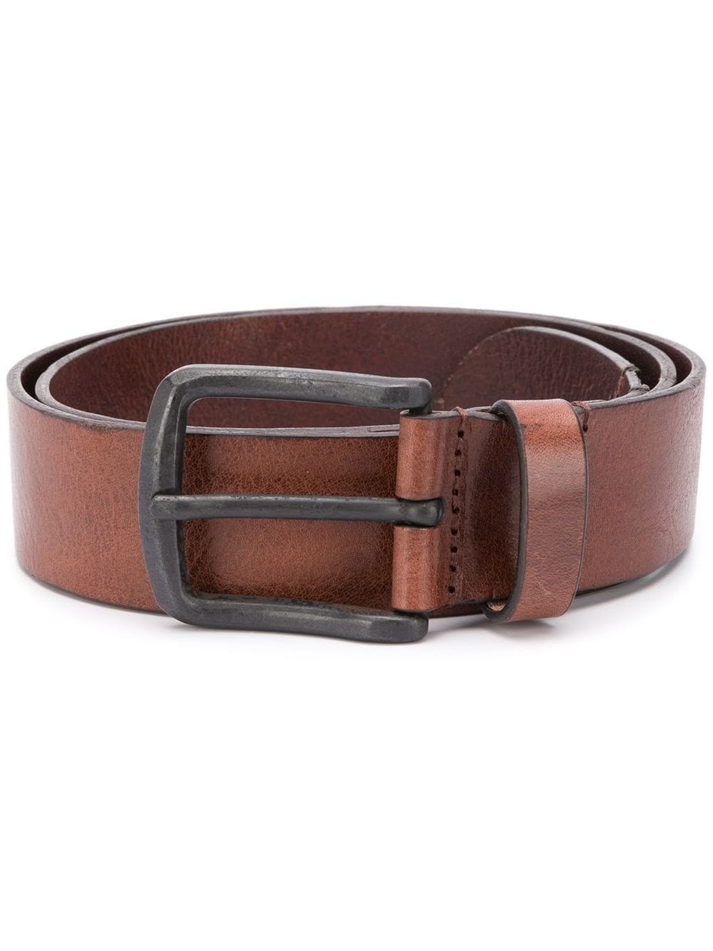 treated leather belt - 1
