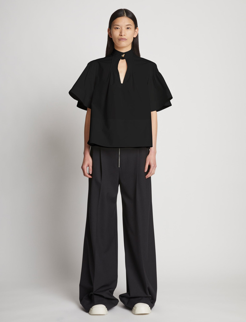 Proenza Schouler Poplin Pintuck Top outlook