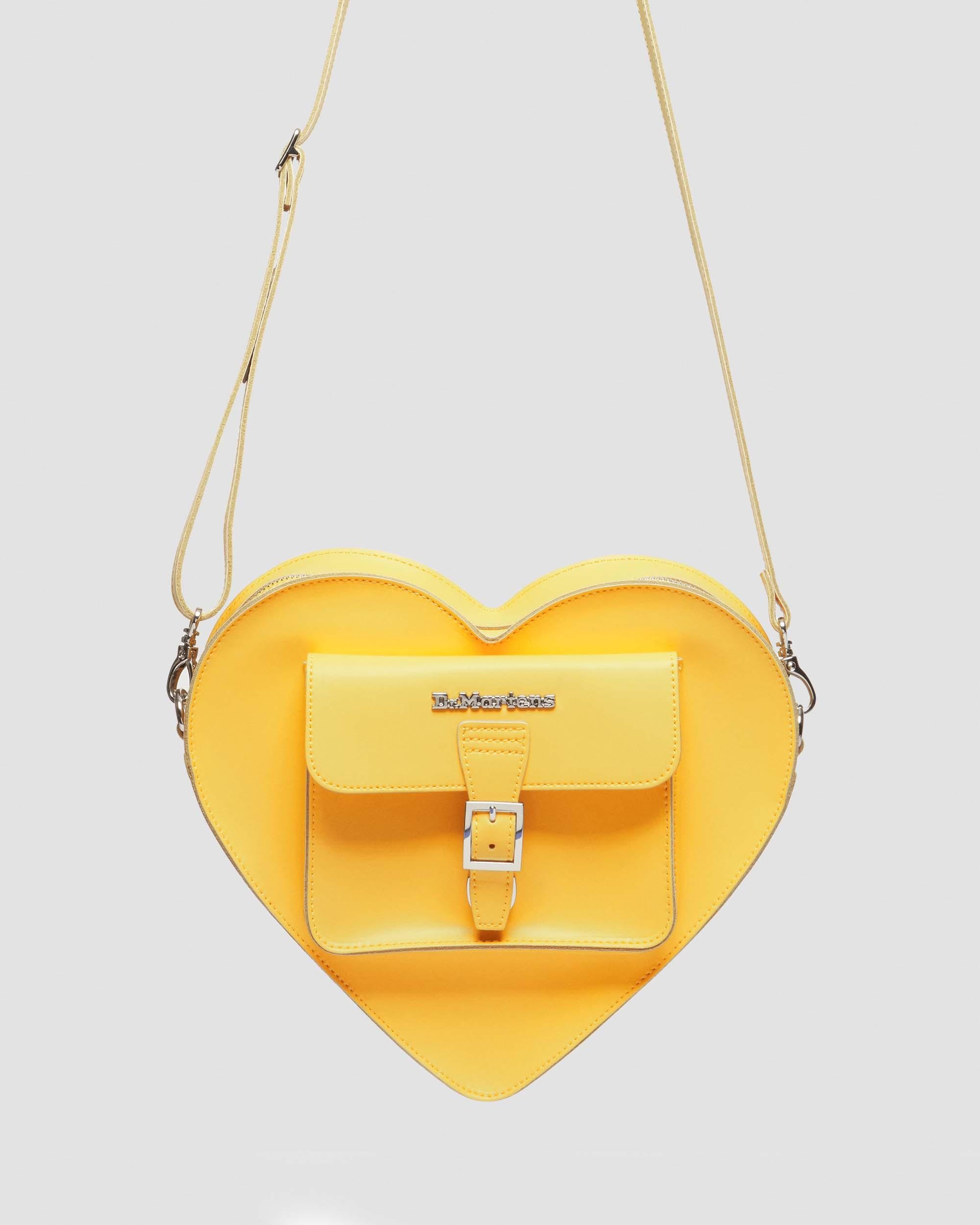 Heart Shaped Hardware Kiev Leather Bag - 4
