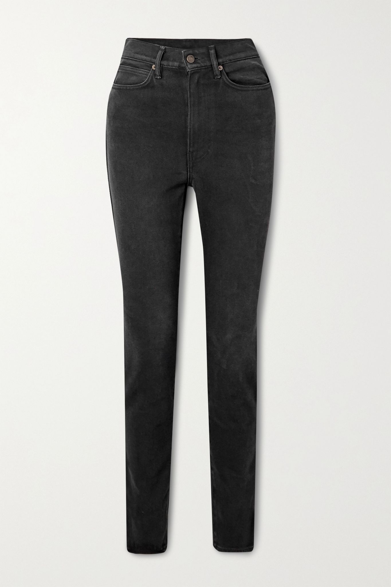 High-rise slim-leg jeans - 1