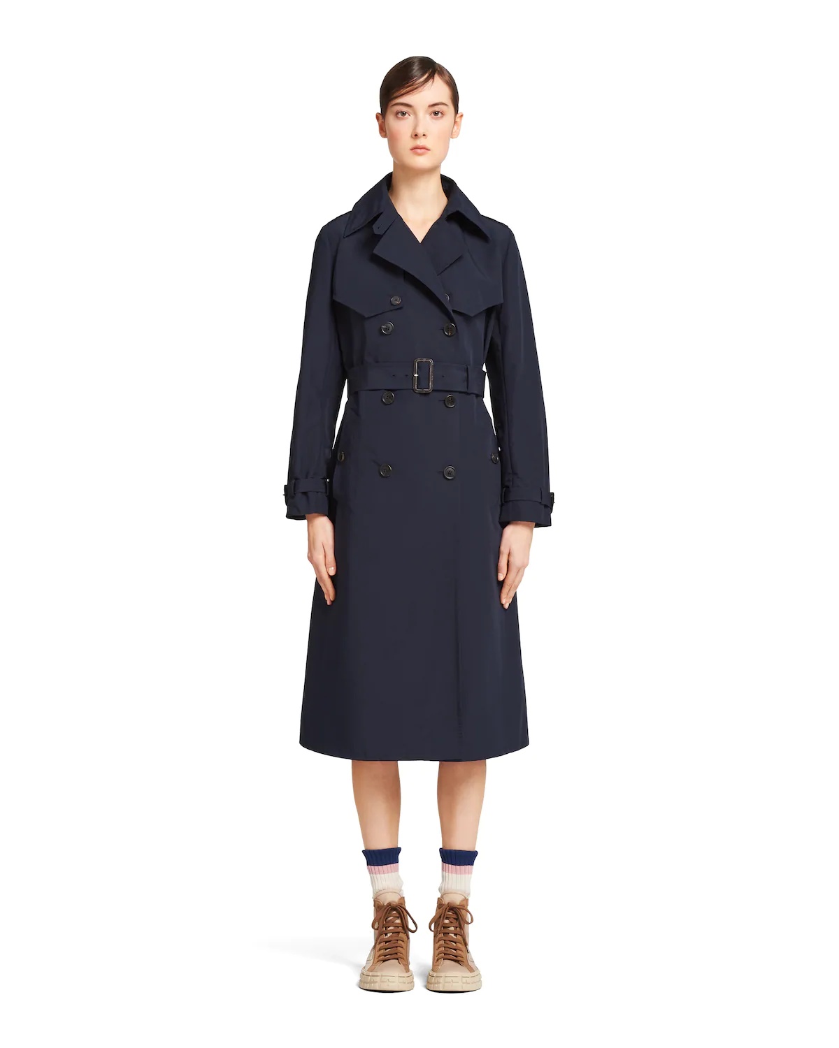 Technical poplin trench coat - 2