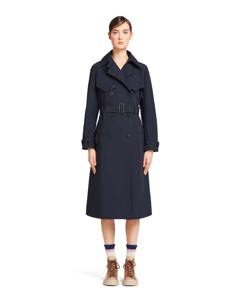 Prada Technical poplin trench coat outlook
