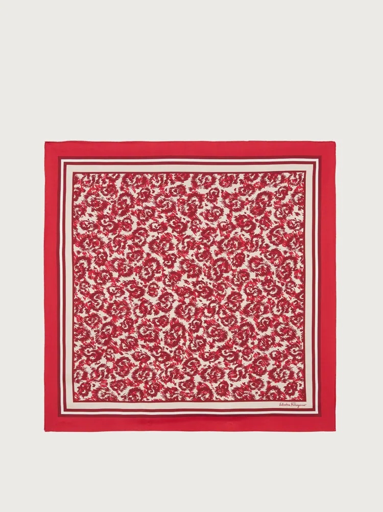 GANCIO S PRINT SILK FOULARD - 1