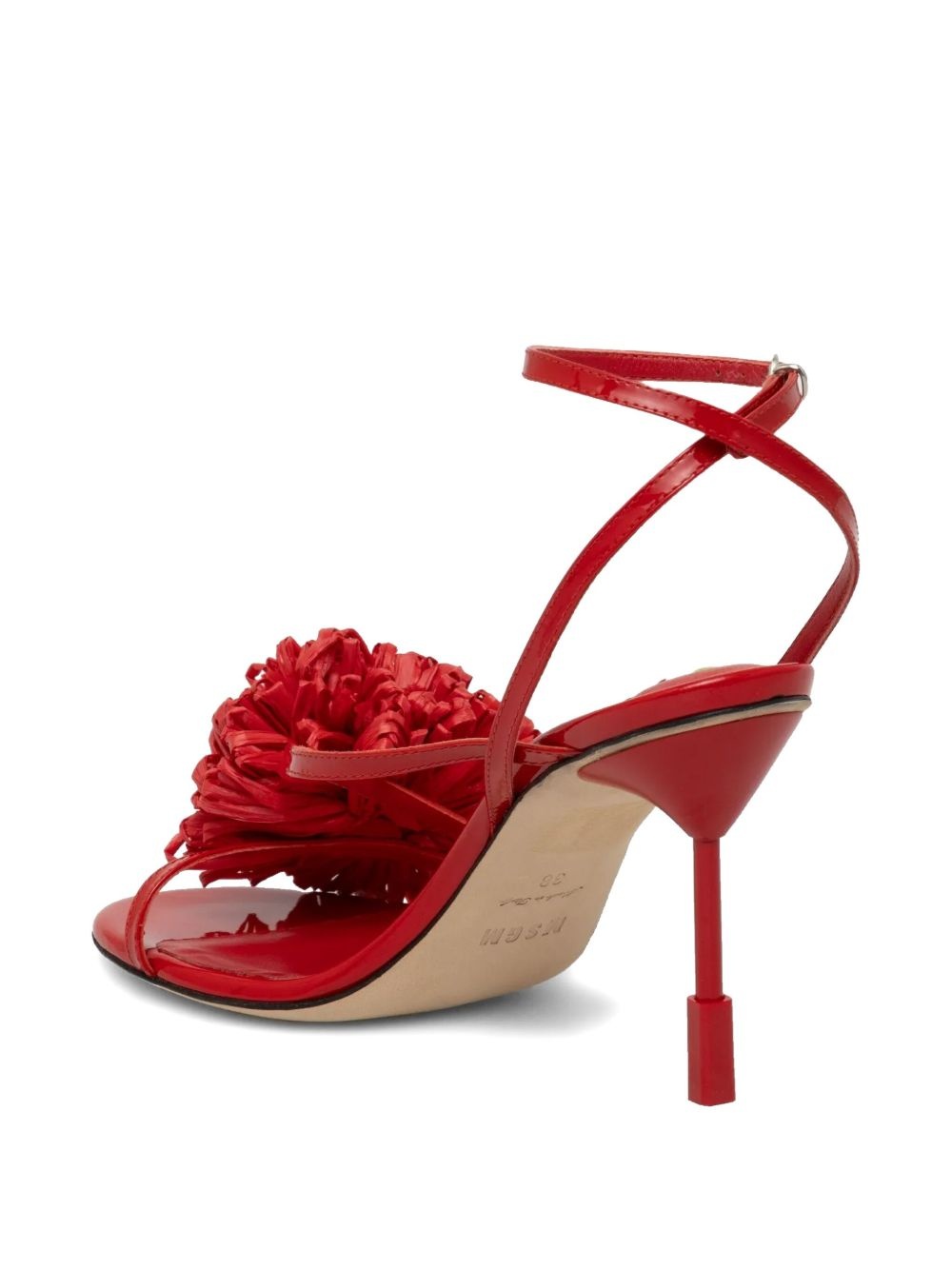 85mm floral-applique sandals - 3