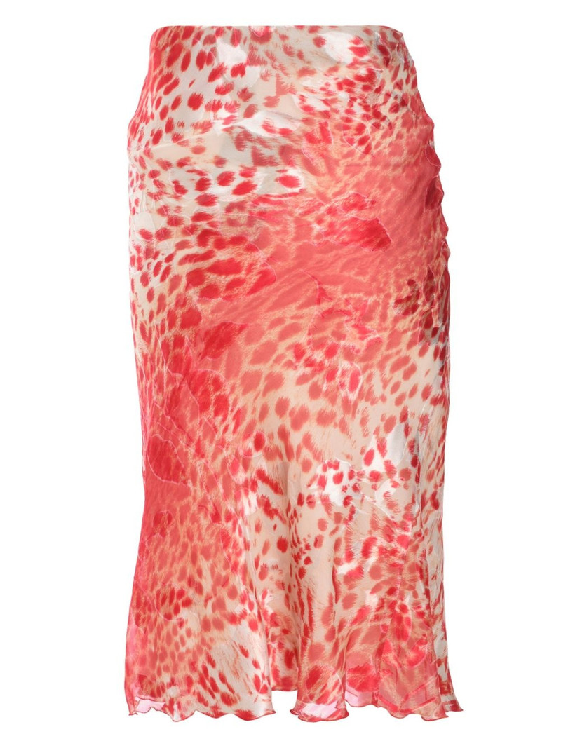 Roberto Cavalli animal-print skirt outlook