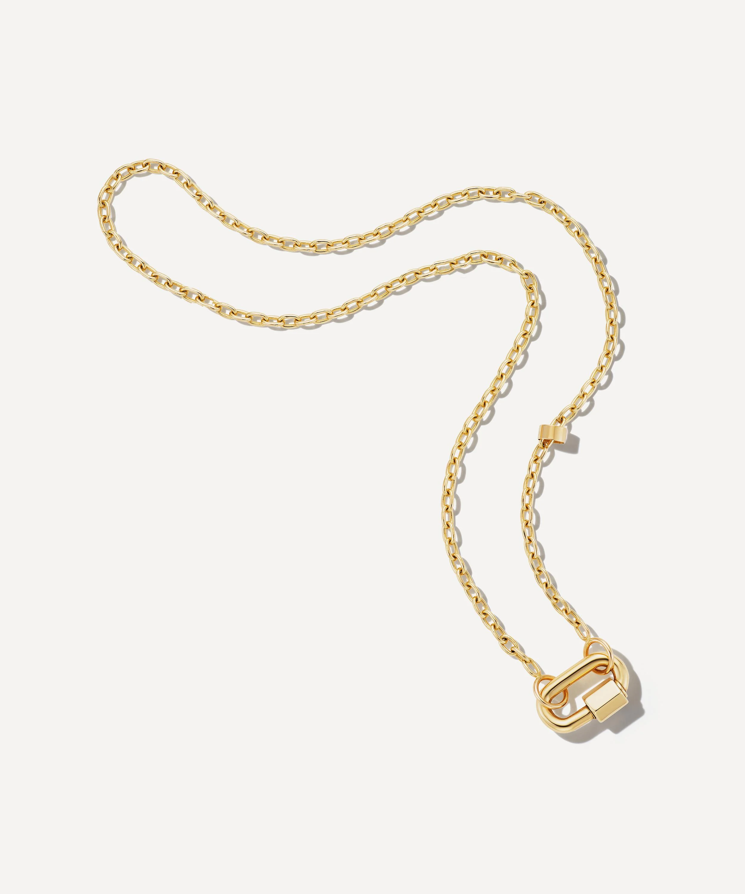 Gold Pulley Chain and Chubby Babylock Necklace - 1