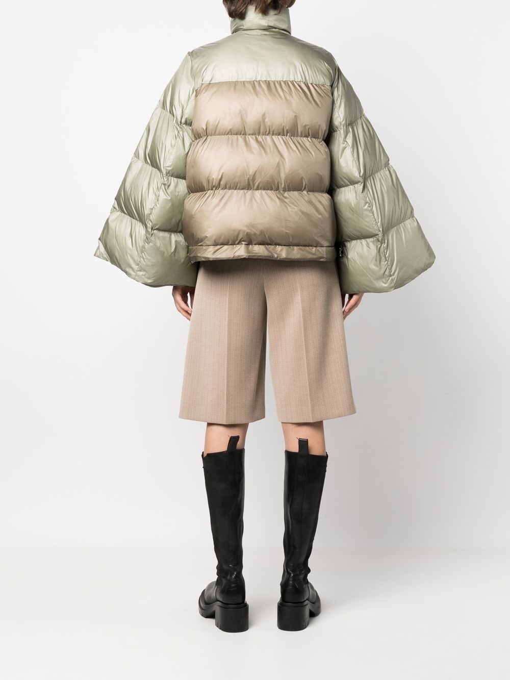 bell sleeves puffer jacket - 8