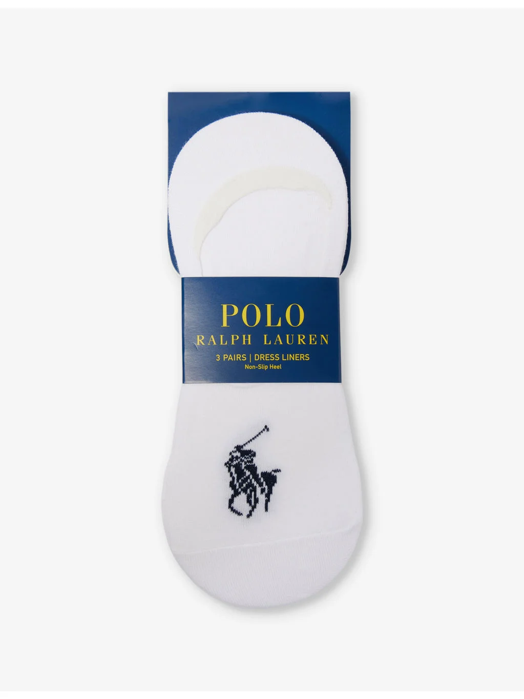 Logo-embroidered pack of three stretch-cotton blend liner socks - 1
