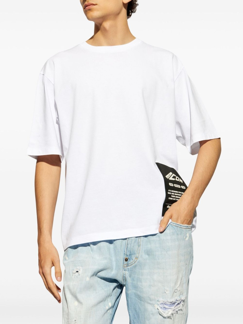 maxi logo patch T-shirt 3