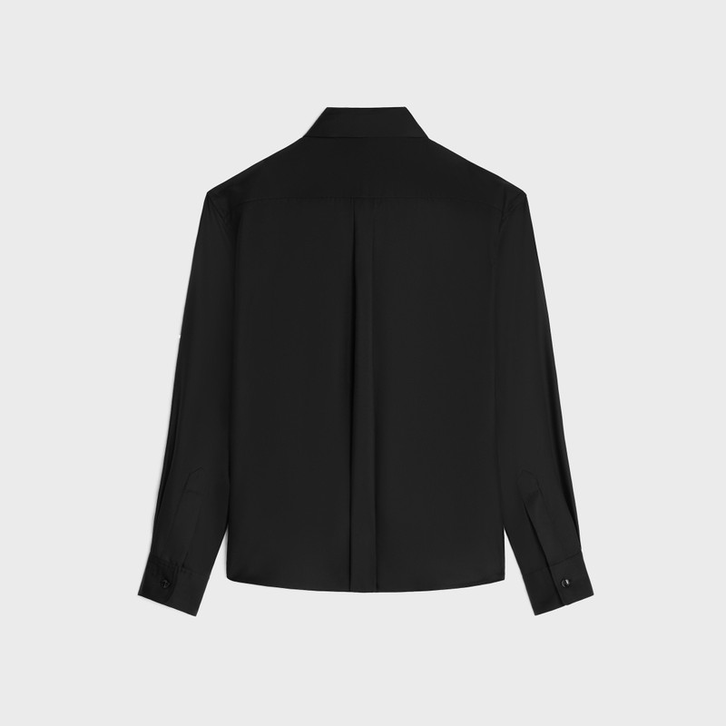 CELINE lavalliere shirt IN silk twill outlook